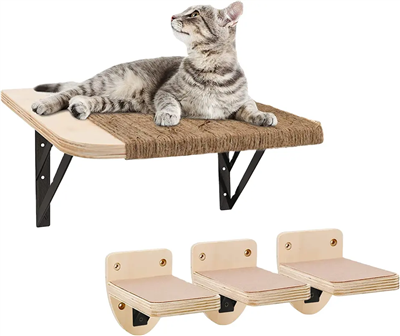 Prateleiras de madeira para gatos