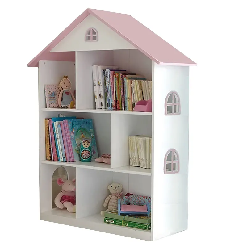 Full Fretend Furniture House House Doll House de madeira estante infantil
